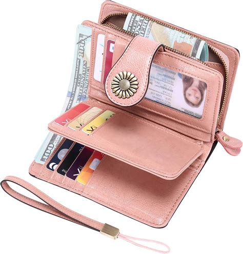 medium leather wallet women's